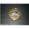 Image 1 : O'SHEAS LAS VEGAS $10 GOLD PLATED FINE SILVER SLINGO COIN