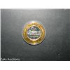 Image 2 : O'SHEAS LAS VEGAS $10 GOLD PLATED FINE SILVER SLINGO COIN