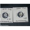 Image 1 : LOT OF 2 ANTIQUE GUATEMALA 1/4 REALS