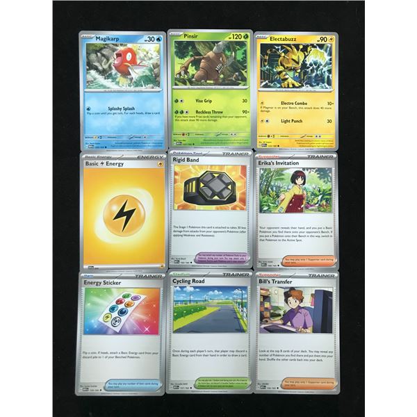 POKEMON INSERT AND FOIL CARD LOT