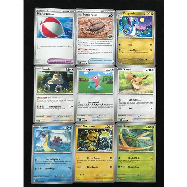 POKEMON INSERT AND FOIL CARD LOT