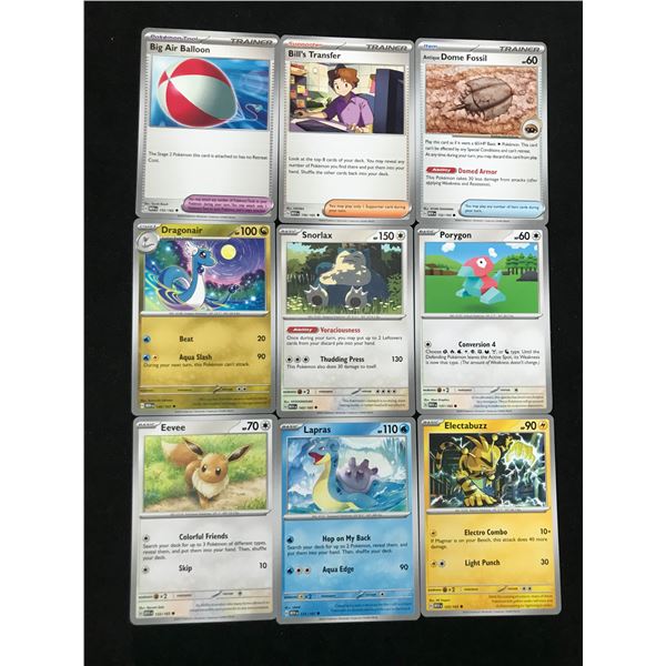 POKEMON INSERT AND FOIL CARD LOT