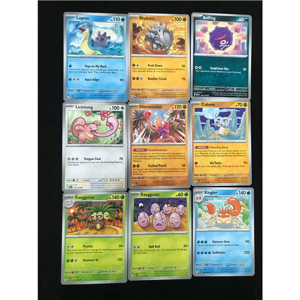 POKEMON INSERT AND FOIL CARD LOT