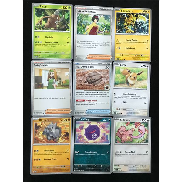 POKEMON INSERT AND FOIL CARD LOT