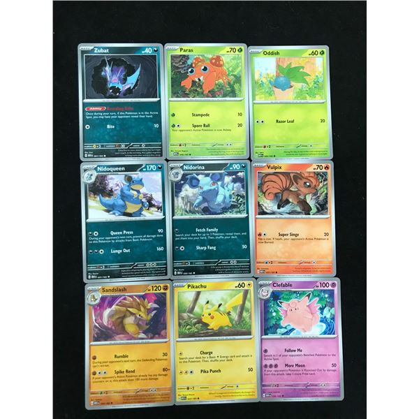 POKEMON INSERT AND FOIL CARD LOT