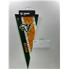 Image 1 : Edmonton Elks Team Pennant Signed With Certificate Of Authenticy, $100
