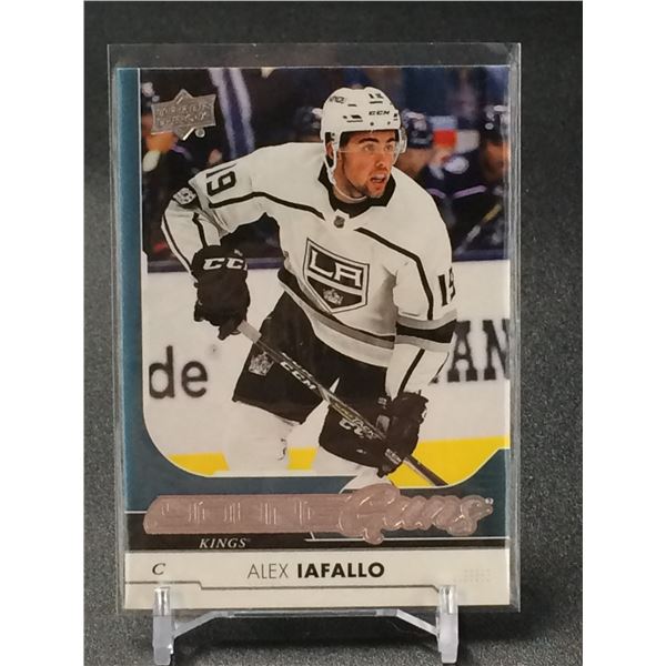 2017-18 UPPER DECK ALEX IAFALLO YOUNG GUNS ROOKIE CARD