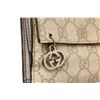 Image 5 : Gucci Beige Canvas Leather GG Suprme Compact Tab Wallet