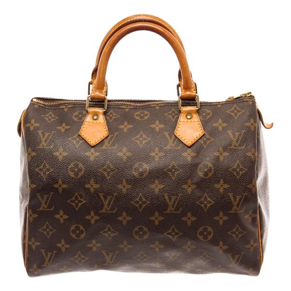 Louis Vuitton Speedy 30 Boston Bag Brown Monogram Coated Canvas