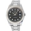 Image 1 : Rolex Mens Stainless Steel 41MM Rhodium Diamond Dial Datejust 2 Wristwatch