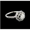 Image 1 : 14KT White Gold 0.95 ctw Diamond Ring