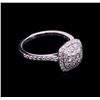 Image 2 : 0.88 ctw Diamond Ring - 14KT White Gold