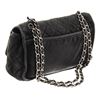 Image 3 : Chanel Flap Bag Single flap shoulder Black Leather