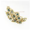 Image 5 : Vintage Jack Gutschneider 18k Gold Turquoise .90 ctw Diamond Flame Brooch Pendan