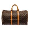Image 1 : Louis Vuitton Keepall 50 Duffle Bag Brown Monogram Coated Canvas