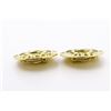 Image 3 : Chanel CC Logo Round Earrings Gold Metal