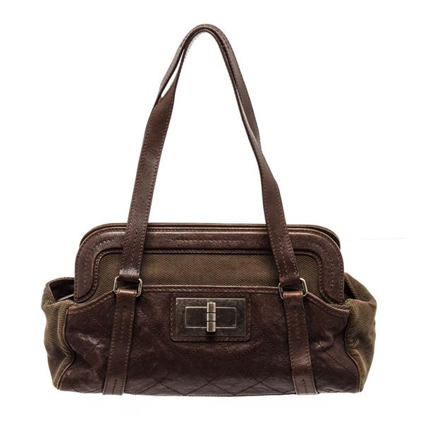 Chanel Reissue Shoulder Bag Brown Caviar Leather