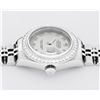 Image 8 : Rolex Ladies Quickset Stainless Steel Gray Roman Stainless Steel Diamond Bezel W