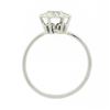 Image 7 : Antique 18k White Gold 0.52 ctw Old European Diamond Cluster Flower Solitaire Ri