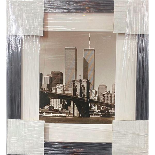 World Trade Center/Brooklyn Bridge (Framed) by Gritsik, Walter