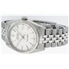 Image 8 : Rolex Mens Stainless Steel 36MM Silver Index 14K White Gold Fluted Bezel Datejus
