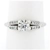 Image 1 : Antique Art Deco Platinum European Diamond Solitaire Engagement or Promise Ring