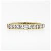 Image 5 : Classic 14k Gold 1.0 ctw 23 Channel Set Round Diamond Stackable Wedding Band Rin