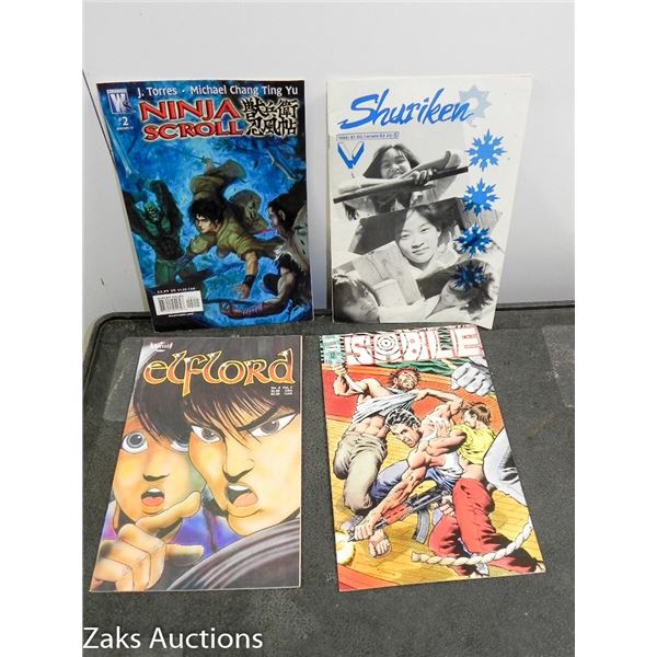 LOT OF 4 ODDBALL COMIC BOOKS LOT 8