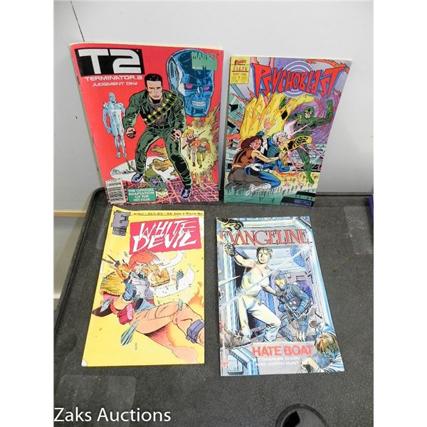 LOT OF 4 ODDBALL COMIC BOOKS LOT 10