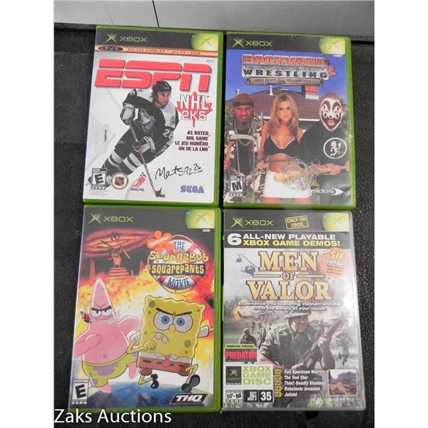 LOT OF 4 VINTAGE XBOX GAMES