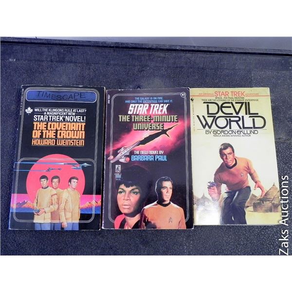 LOT OF 3 STAR TREK PAPERBACKS LOT 3