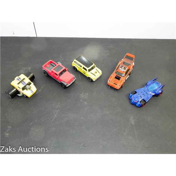 LOT OF 5 HOT WHEELS AND MATCHBOX CARS