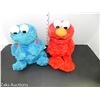 Image 2 : LOT OF 2 PLUSH SESAME STREET TOYS (COOKIE MONSTER AND ELMO)