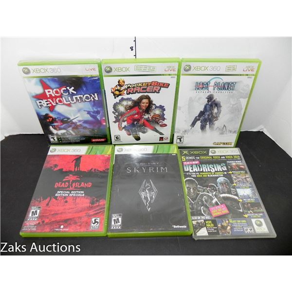 LOT OF 6 XBOX 360 GAMES