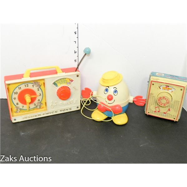 FISHER PRICE RADIO AND PULL ALONG HUMPTY DUMPTY