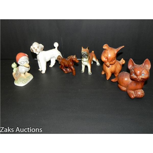 LOT OF VINTAGE ANIMAL FIGURINES