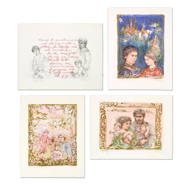Edna Hibel (1917-2014) "The Family Suite Edition II" Limited Edition Lithograph