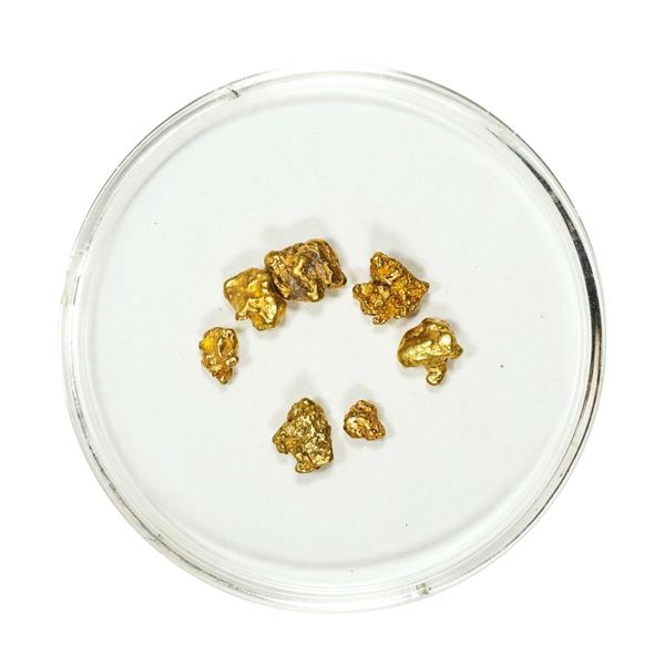 Lot of Gold Nuggets 2.32 Grams Total Weight