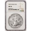 Image 1 : 2015 $1 American Silver Eagle Coin NGC MS70