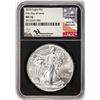 Image 1 : 2020 $1 American Silver Eagle Coin NGC MS70 First Day of Issue Mercanti Signature