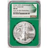 Image 1 : 2011 $1 American Silver Eagle Coin NGC MS69 Green Core 25th Anniversary