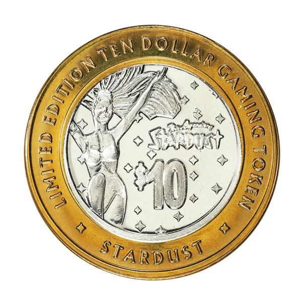 .999 Silver Stardust Resort Las Vegas, Nevada $10 Casino Limited Edition Gaming Token