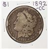 Image 1 : 1892-CC $1 Morgan Silver Dollar Coin
