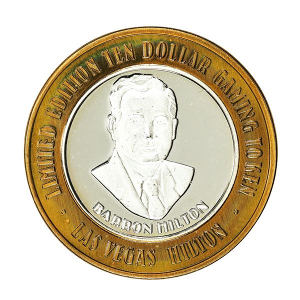 .999 Silver Hilton Las Vegas, Nevada $10 Casino Limited Edition Gaming Token