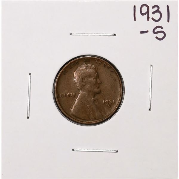 1931-S Lincoln Wheat Cent Coin
