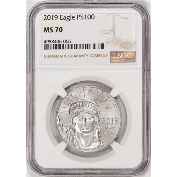 2019 $100 Platinum American Eagle Coin NGC MS70