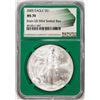 Image 1 : 2005 $1 American Silver Eagle Coin NGC MS70 From US Mint Sealed Box Green Core