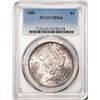 Image 1 : 1881 $1 Morgan Silver Dollar Coin PCGS MS64