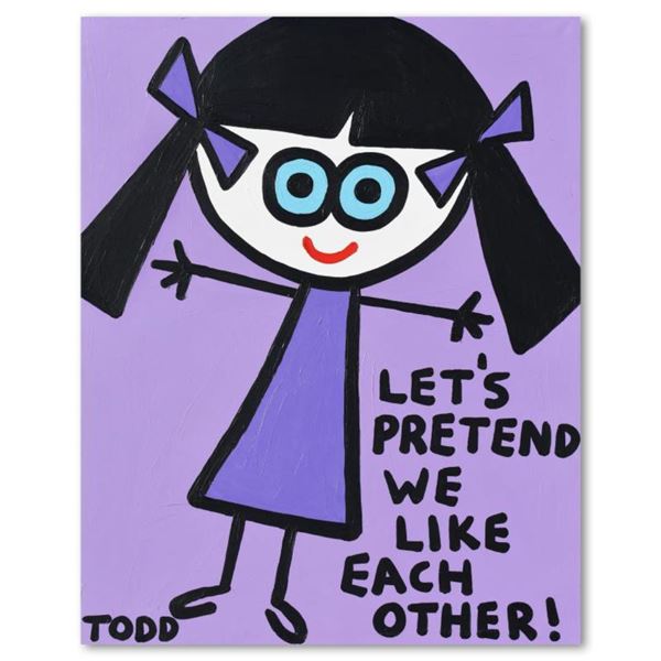 Todd Goldman "Let's Pretend" Original Acrylic on Canvas