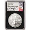 Image 1 : 2020(P) $1 American Silver Eagle Coin NGC MS70 FDOI Jones Signature Philadelphia Mint